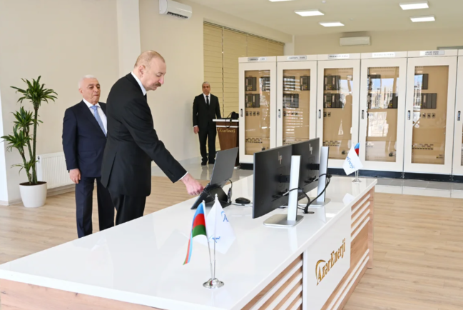 Cəbrayıl rayonunun Soltanlı kəndində "Şəfəq" yarımstansiyasının açılışı olub - FOTO