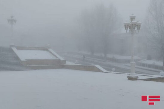 Azərbaycanın bəzi rayonlarına qar yağıb - FOTO