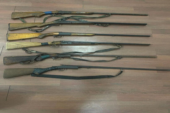 Balakən sakinlərindən 6 qanunsuz silah götürülüb