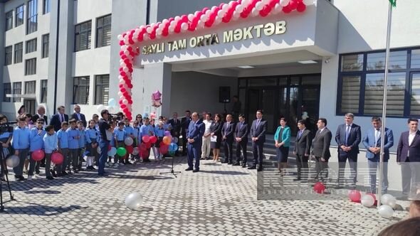 Heydər Əliyev Fondunun Qaxda inşa etdiyi məktəb istifadəyə verilib - FOTO