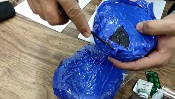 Gəncə sakini Biləsuvarda külli miqdarda narkotiklə tutuldu - FOTO