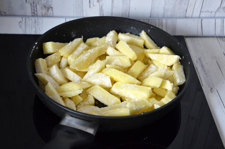 Qızardılmış kartofa un əlavə edin – Möhtəşəm nəticə