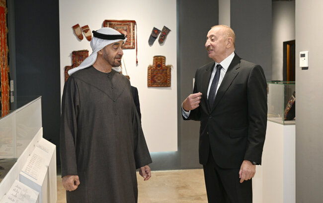 Prezidentlər Şuşada Milli Xalça Muzeyində - Fotolar - Yenilənib