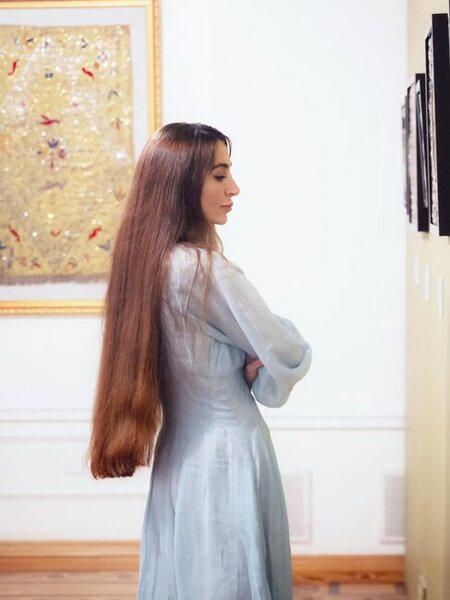 Prezidentin qızları Milli İncəsənət Muzeyində - Fotolar