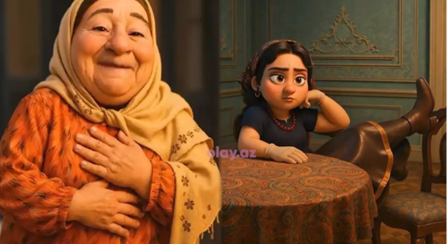 Süni intellektlə "Qayınana" filminin animasiya versiyası - Video