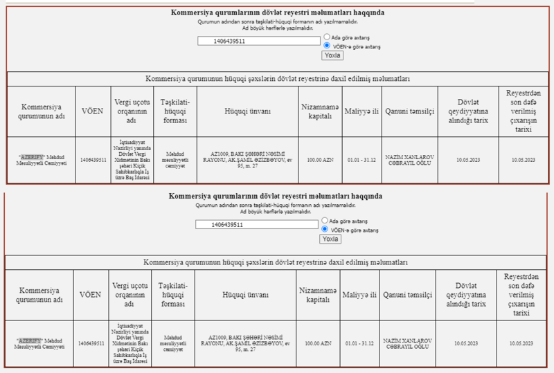 Cəbrayıl Xanlarovun oğlu yeni şirkət yaratdı - Həm idarə rəisi, həm də sahibkar...