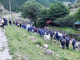 Bir sıra bölgələrdə çay sahilləri tullantılardan təmizlənib - FOTO