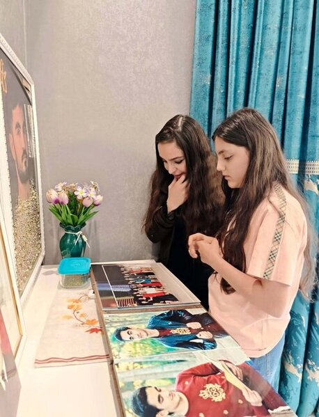 Leyla Əliyeva qızı ilə Rəvan Əzizovun evində - Fotolar