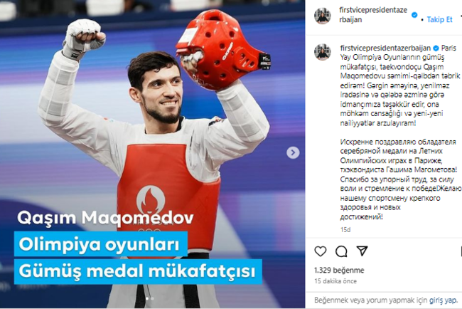 Mehriban Əliyeva Qaşım Maqomedovu təbrik edib