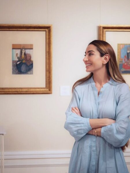 Prezidentin qızları Milli İncəsənət Muzeyində - Fotolar