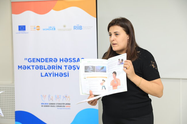 "Genderyönümlü pedaqogika" üzrə təlimləndirilən 400-ə yaxın müəllim təhsil sistemində gender bərabərliyini təşviq edəcək