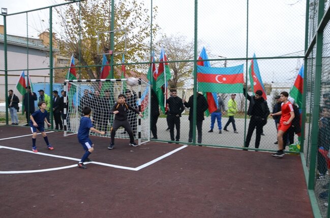 Bakının abad məhəllələrində "Böyük Zəfər" məhəllələrarası mini futbol yarışlarına start verildi