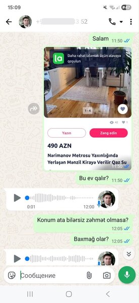 Əmlakçı mənzil kirayələmək istəyən vətəndaşı DOLANDIRDI - ŞİKAYƏT