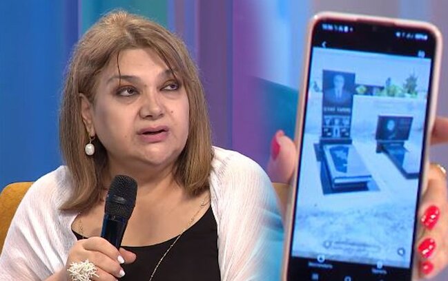 Şəbnəm Tapdıq atasının məzarındakı oğurluqdan danışdı - Video
