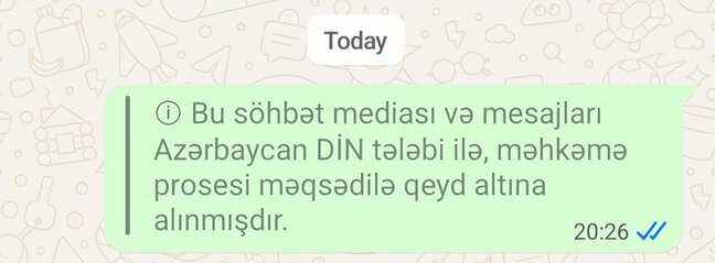 Vatsap yazışmaları polis tərəfindən izlənilir? - AÇIQLAMA