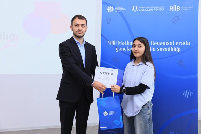 "Milli Mətbuat 150 – Rəqəmsal erada gənclər və media savadlılığı" layihəsi çərçivəsində gənclərlə görüş keçirilib