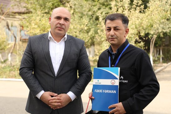 "Azəriqaz"ın 15 əməkdaşı təltif edildi (FOTOLAR)