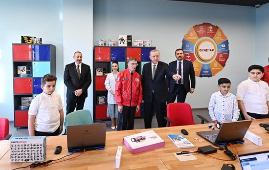 İlham Əliyev və Ərdoğan ASAN Xidmətin açılışında - YENİLƏNİB