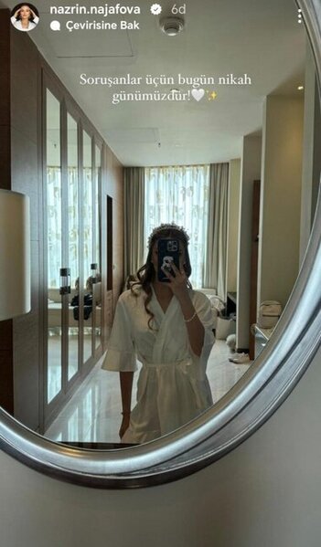 Bu gün Mələkxanım Eyubovanın qızının nikahıdır - FOTOlar