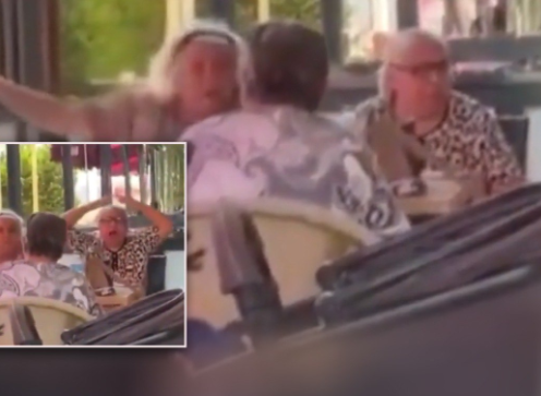 Türkiyədə yaşlı qadınlar kafedə havalandırma sisteminə gərə dava ediblər - VİDEO