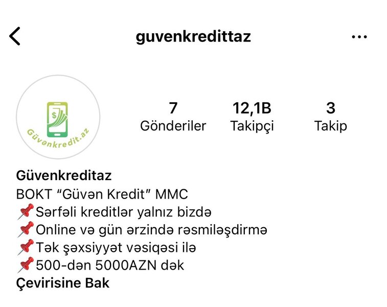 'Guvenkredittaz" müştəriləri aldadaraq kartlarından pul çəkir