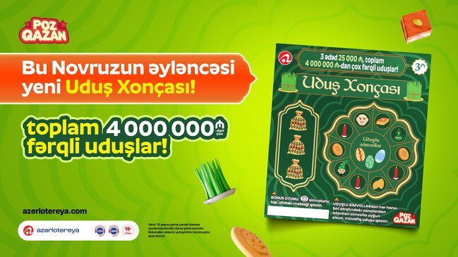 Novruza özəl yeni "Uduş xonçası" lotereyası satışa çıxıb