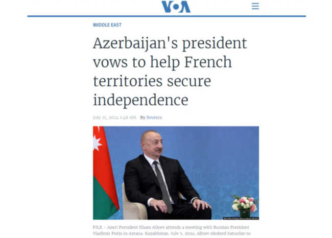 ABŞ mediası İlham Əliyevin Şuşa Qlobal Media Forumunda çıxışından yazır