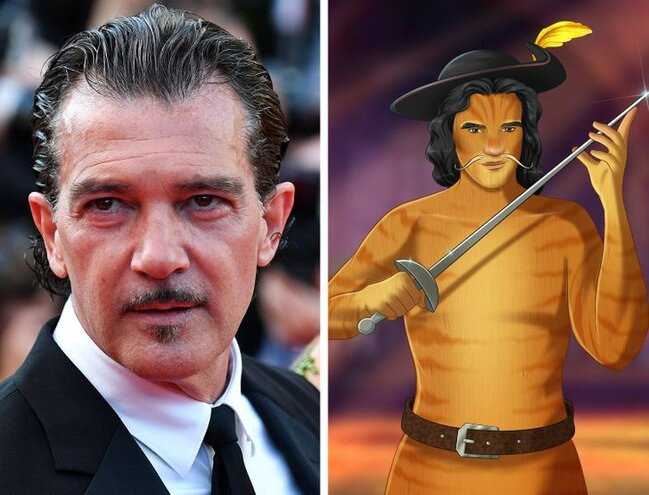 Cizgi filmi personajları Hollivud ulduzlarının simasında - FOTOLAR