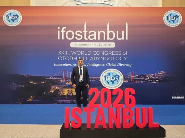 Uşaqlarda septoplastikanın fəsadlarına qarşı qoruyucu yanaşma - Azərbaycanlı cərrahın metodikası IFOS 2026-da təqdim edildi
