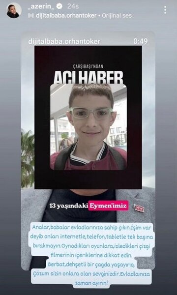 "Övladlarınızın telefonda oynadıqlarına diqqət edin"