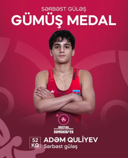 Azərbaycan güləşçisi Avropa çempionu oldu - FOTO