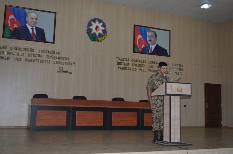 Hərbi Prokurorluq Daxili Qoşunlarla birgə Ulu Öndərin 100 illik yubileyi münasibətilə tədbir keçirib