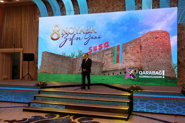 Nizami rayonunda 8 Noyabr – Zəfər Günü münasibətilə tədbir keçirilib