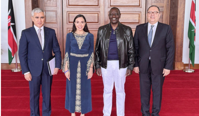 Leyla Əliyeva Keniya Prezidenti ilə görüşüb