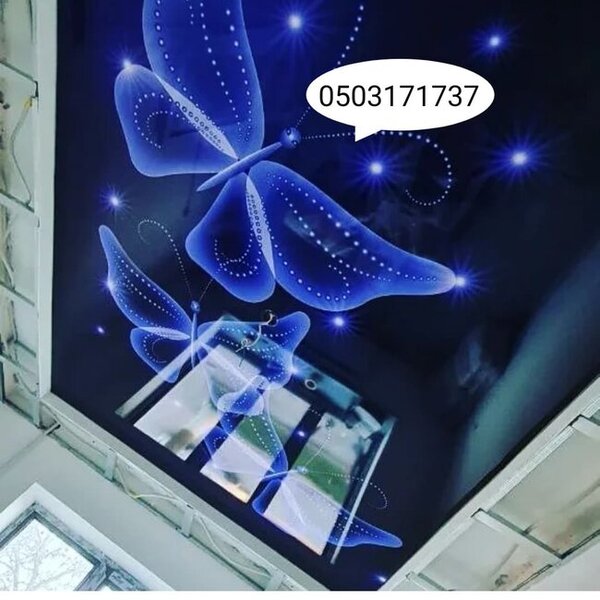 3D dartma tavan, 5D divar kağıları - FOTOLAR