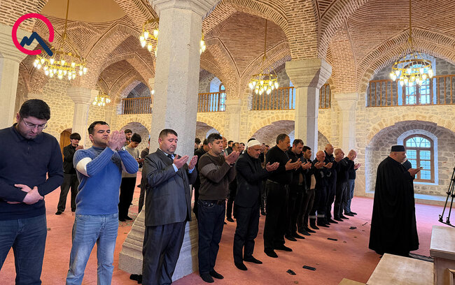 Şuşada da bayram namazı qılındı - Fotolar