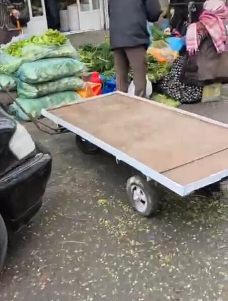 "Vosmoy" bazarının ətrafında küçə ticarəti yığışdırıldı - Fotolar