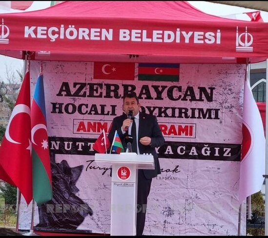 Türkiyənin paytaxtı Ankarada Xocalı soyqırımı abidəsi ucaldıldı - FOTO