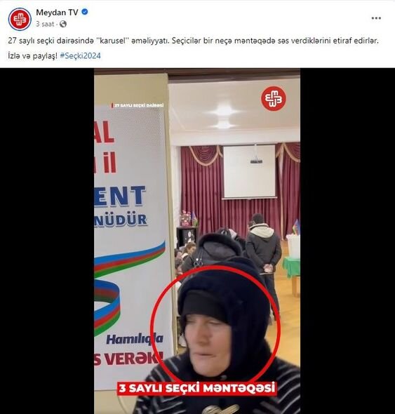 "Meydan TV"nin yaydığı video əsaslı deyil və tərəfsizlik prinsiplərinə ziddir - FOTO