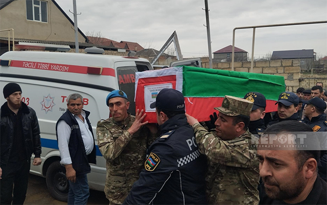 Təlimdə həlak olan hərbçimiz dəfn olundu - Fotolar