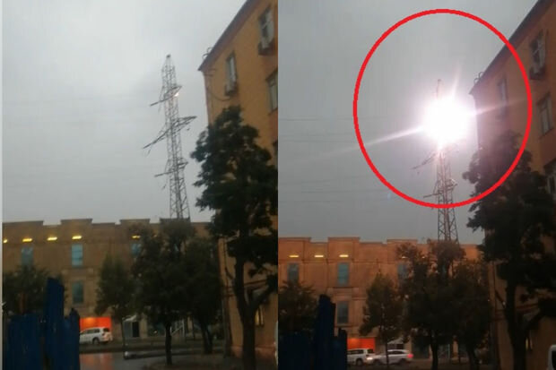 "Azərişıq"dan yüksəkgərginlikli elektrik xəttində baş vermiş partlayışla bağlı AÇIQLAMA - YENİLƏNİB + VİDEO