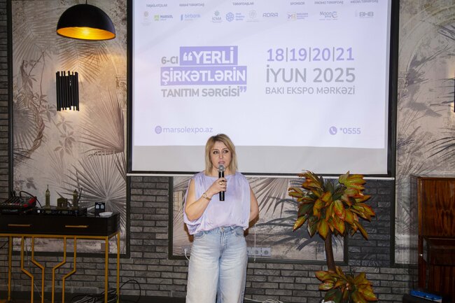 6-cı "Yerli şirkətlərin tanıtım sərgisi"nin iştirakçıları ilə görüş baş tutdu - FOTO