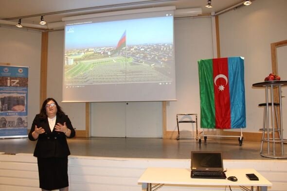 İsveçdə "İZ" sənədli filminin təqdimatı olub - FOTO