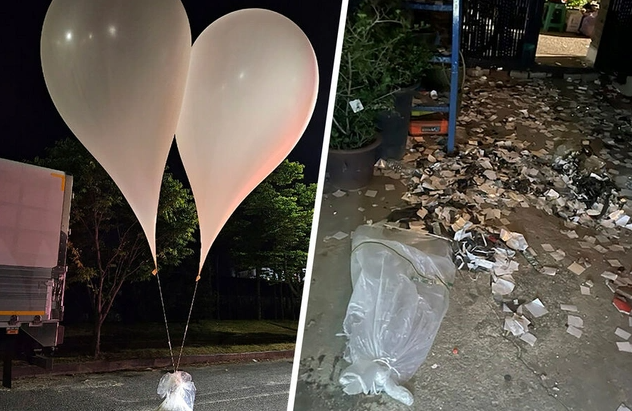 Şimali Koreyadan havaya qalxan zibil şarları Seulun hava məkanına daxil oldu