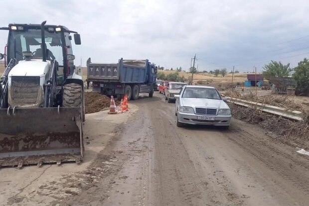Bakı-Şamaxı-Yevlax avtomobil yolu qismən bərpa olunub