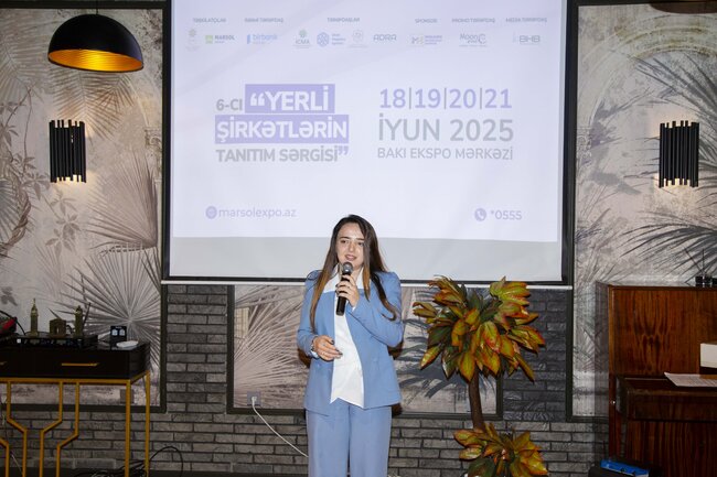 6-cı "Yerli şirkətlərin tanıtım sərgisi"nin iştirakçıları ilə görüş baş tutdu - FOTO