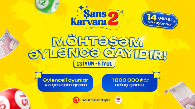 "Azərlotereya" ilə möhtəşəm əyləncə geri qayıdır!