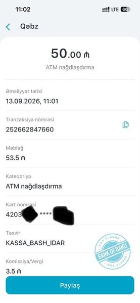 "Bank of Baku"dan ŞİKAYƏT VAR