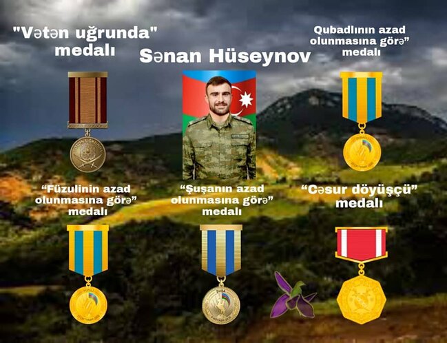 Şuşanın azad olunduğu gün şəhid olan Sənan Hüseynovun doğum günüdür