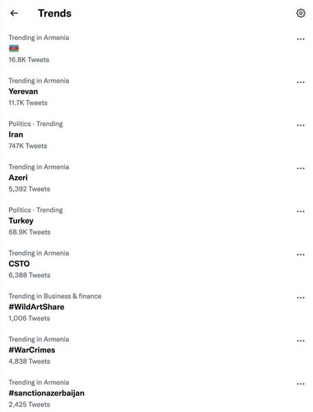 Ermənilər səhvən Azərbaycan bayrağını "Twitter"də BİRİNCİ ETDİLƏR - FOTO